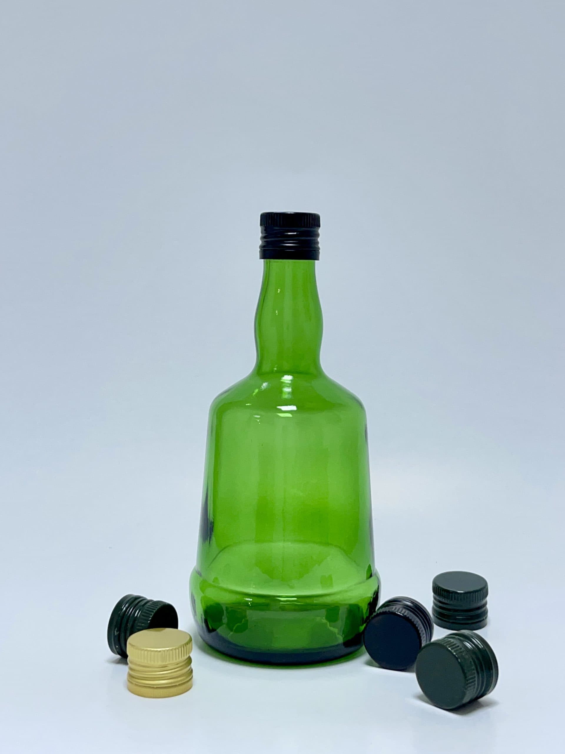 Bouteille en verre verte 70 cl + bouchon alu fileté vue 3