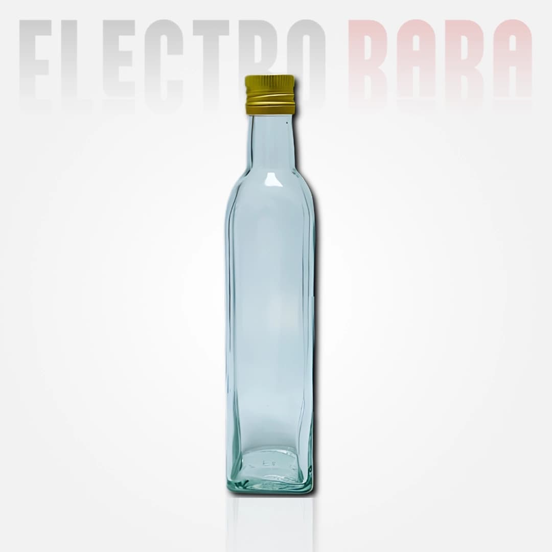 Bouteille carrée Transparente 1L