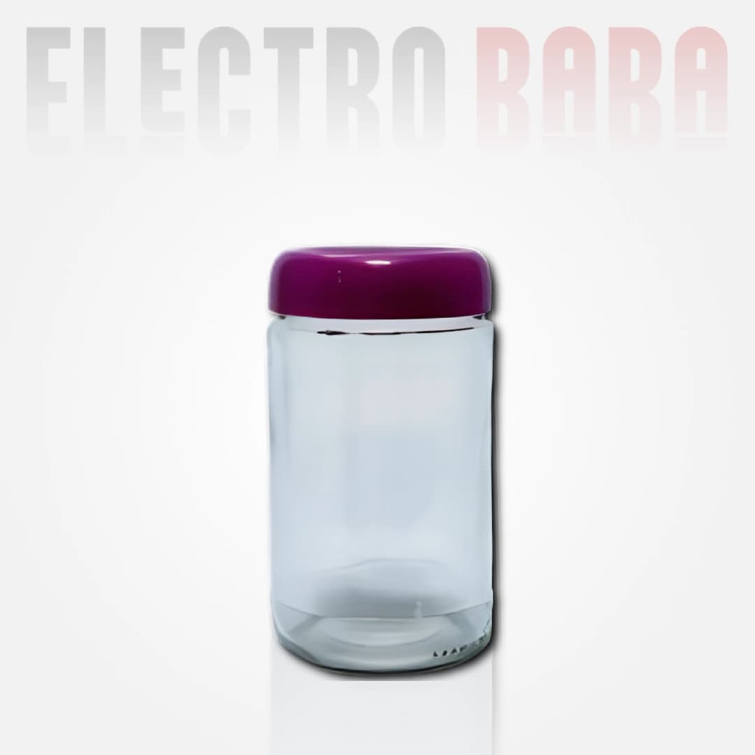 Pot en Verre Rond 72cl Couvercle Plastique, ouverture : Twist-Off