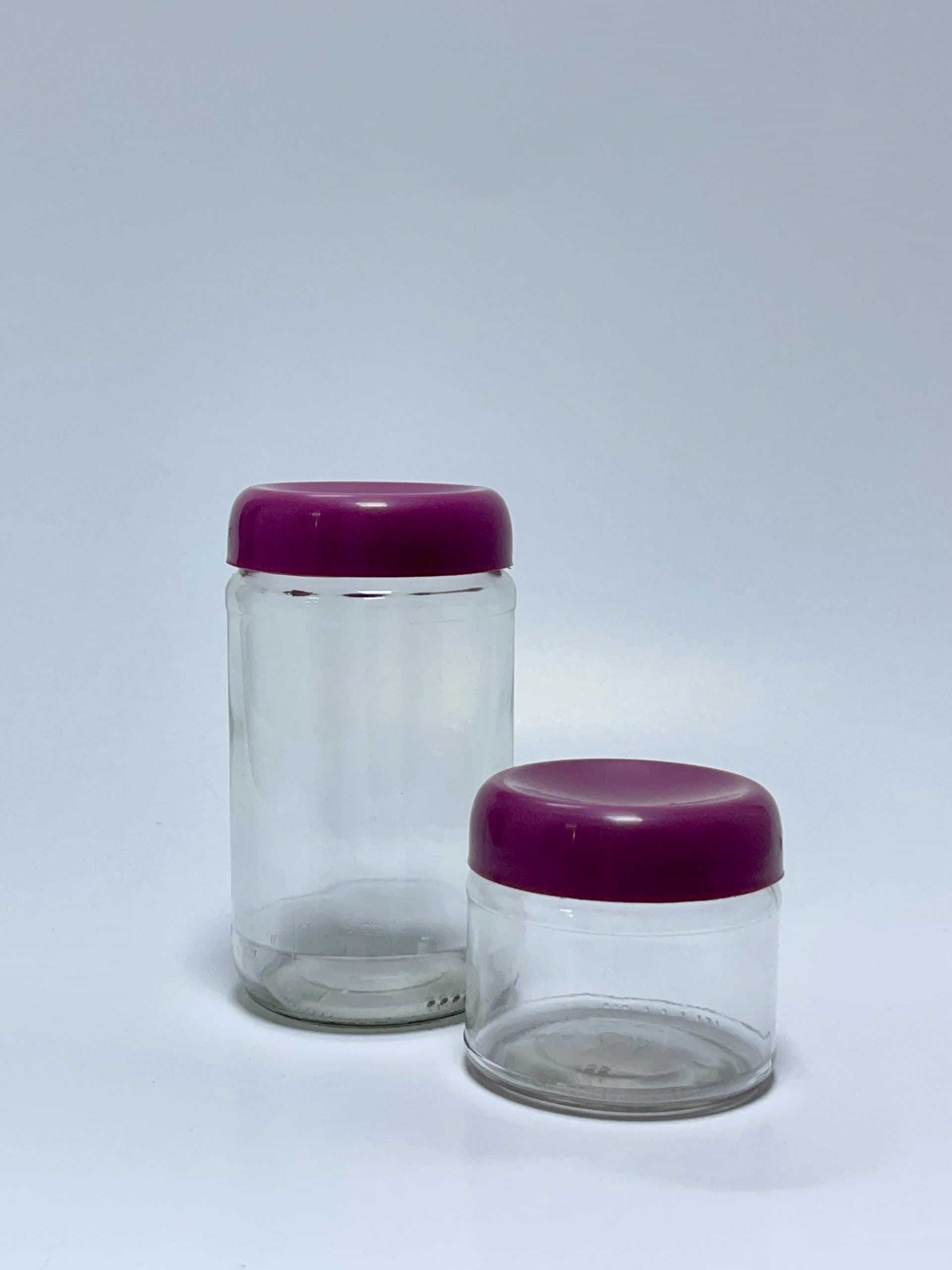 Pot en Verre Rond 33cl Couvercle Plastique , ouverture : Twist-Off vue 3