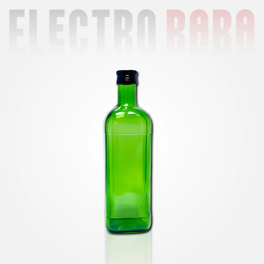 Bouteille carrée vert 1L