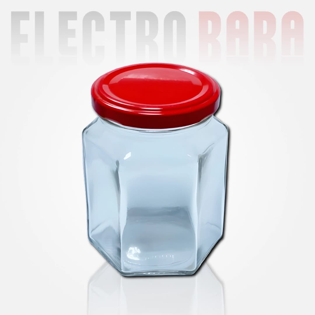 Pot en verre Hexagonale 290ml