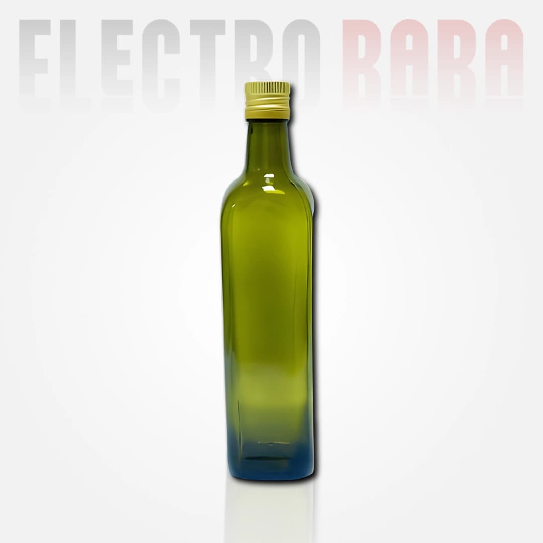 Bouteille carrée marasca ambré 1L