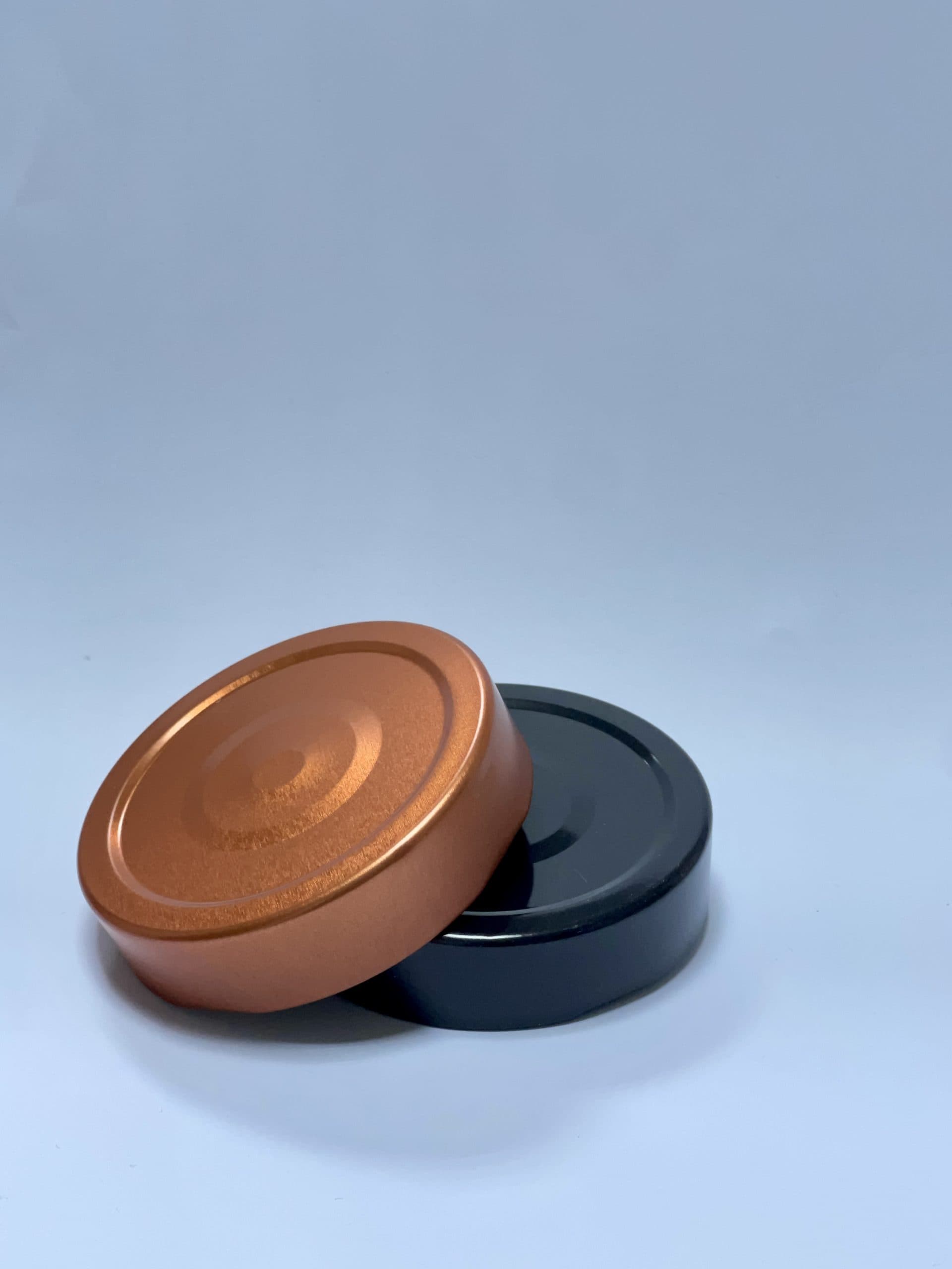 POT carré en verre avec un couvercle cuivré 212ml vue 2