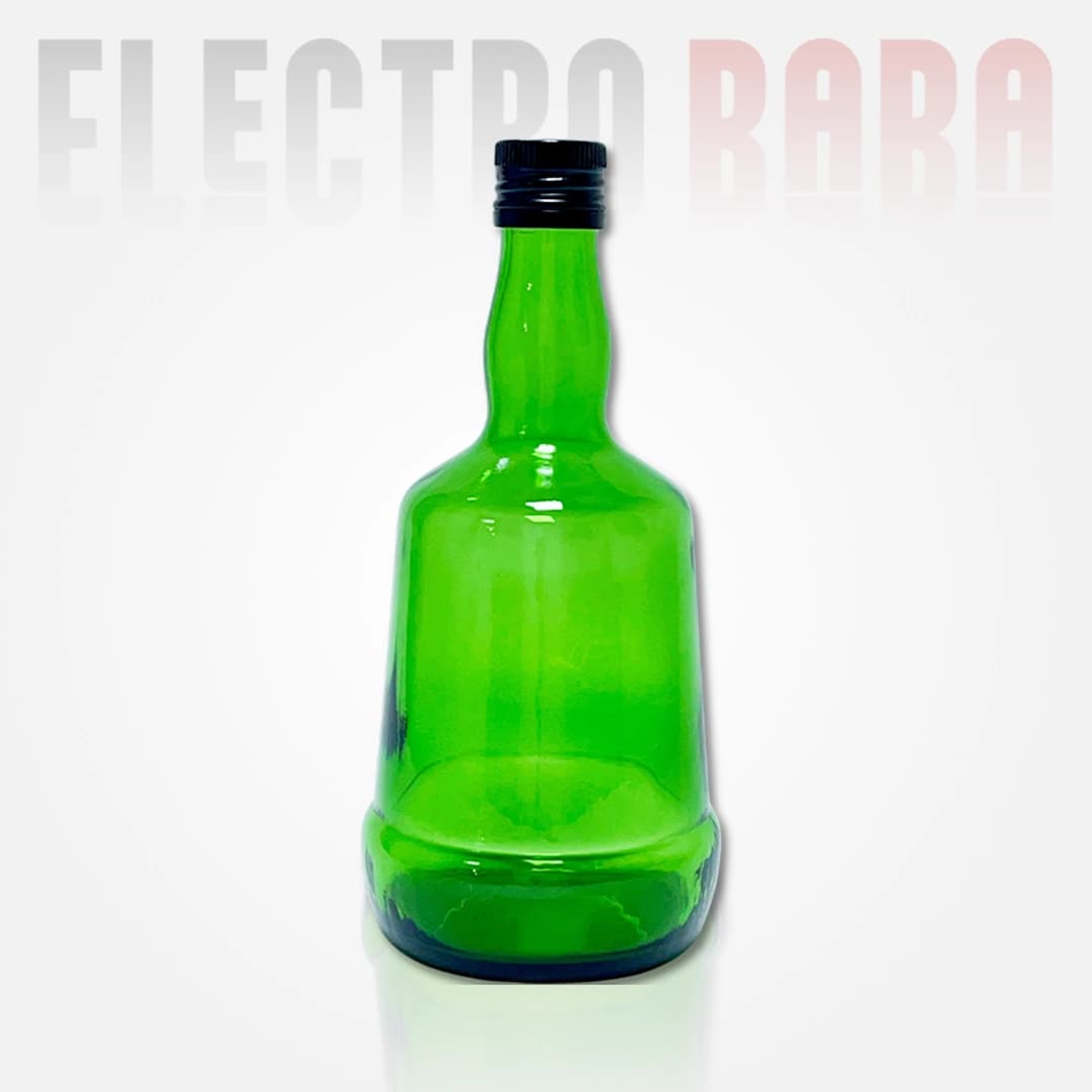 Bouteille en verre verte 70 cl + bouchon alu fileté