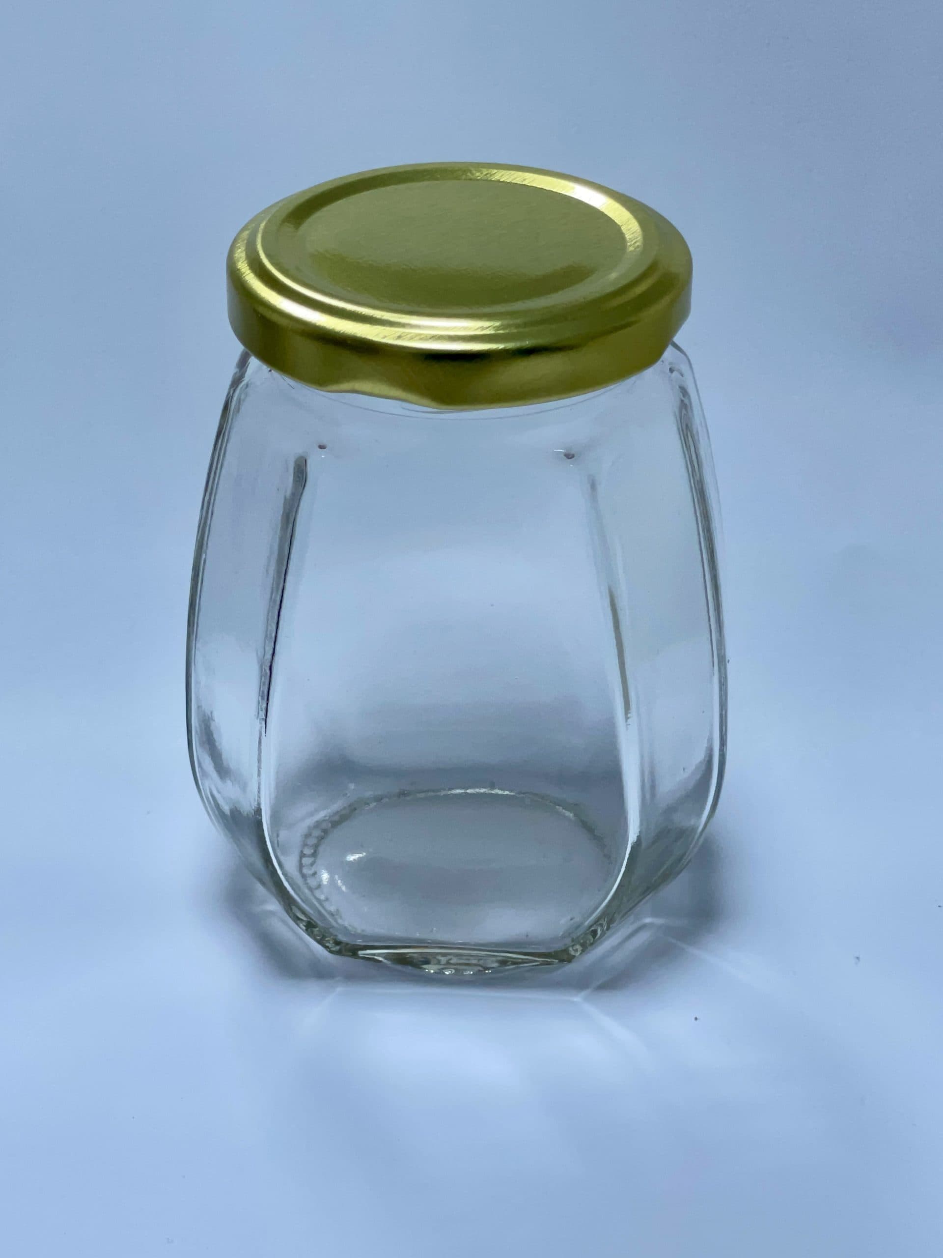 Pot en verre Octogone 125ml vue 2