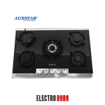Plaque de cuisson auxstar 5 feux fonte vitro noir 76cm