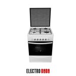 Cuisinière 4 FEUX ORIENT 60 cm blanc + Tourne Broche