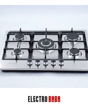 PLAQUE DE CUISSON ORIENT 5 FEUX INOX GRILLES EN FONTE 70CM