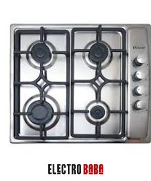 PLAQUE DE CUISSON ORIENT 4 FEUX INOX GRILLES EN FONTE 60CM