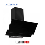 Hotte auxstar 60 cm vitrée