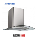 Hotte pyramidale Curved Auxstar 60 cm