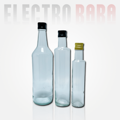Bouteille Rond Transparente 1L