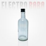 Bouteille Rond Transparente 750ml