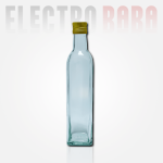 Bouteille carrée Transparente 1L