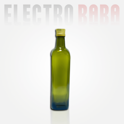 Bouteille carrée marasca ambré 250ml