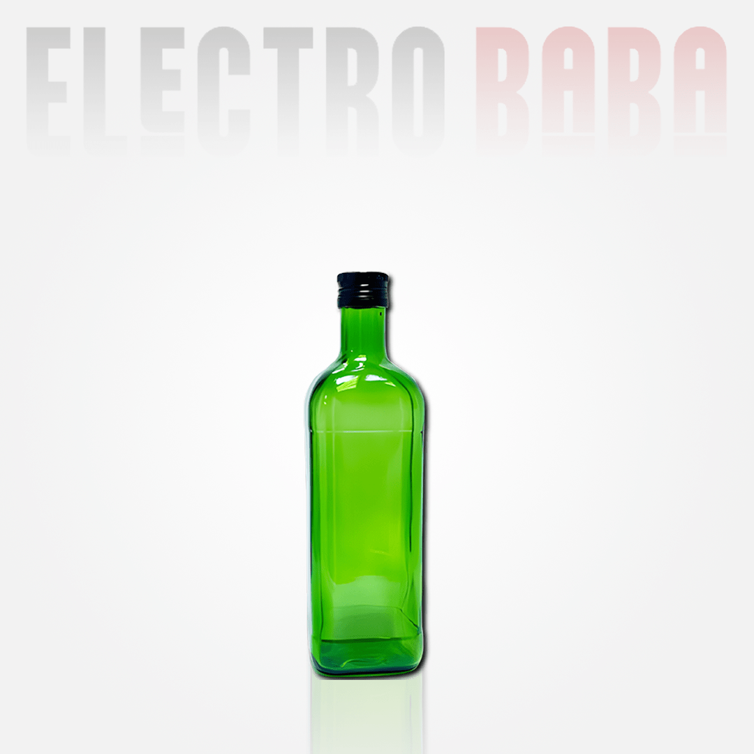 Bouteille carrée vert 250ml 1 Bouteille carrée vert 250ml