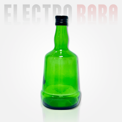 Bouteille en verre verte 70 cl + bouchon alu fileté