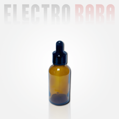 Flacon verre ambré avec pipette compte-gouttes 30ml