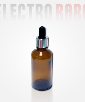 Flacon verre ambré avec pipette compte-gouttes 50ml