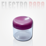 Pot en Verre Rond 33cl Couvercle Plastique , ouverture : Twist-Off