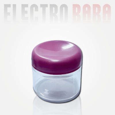 Pot en Verre Rond 33cl Couvercle Plastique , ouverture : Twist-Off