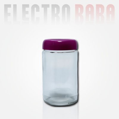 Pot en Verre Rond 72cl Couvercle Plastique, ouverture : Twist-Off