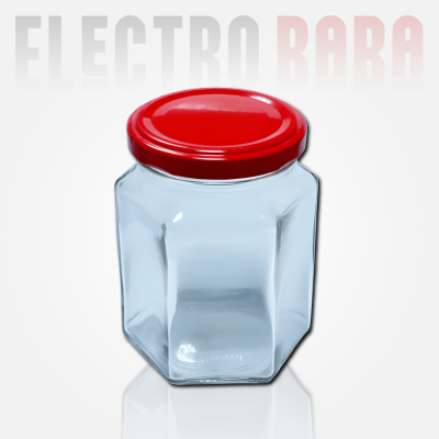 Pot en verre Hexagonale 290ml