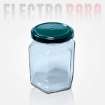 Pot en verre Hexagonale 90ml