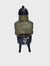 Bouteille de Conservation d’Huile 4,5L avec Robinet et Socle Plastique Élégant à 4 Pieds