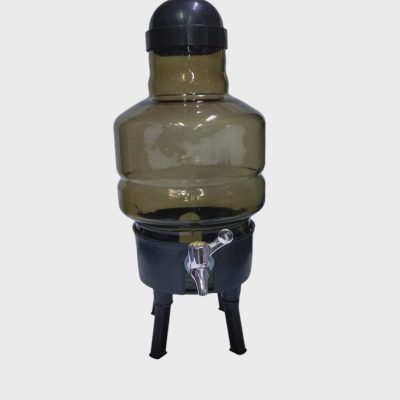 Bouteille de Conservation d’Huile 4,5L avec Robinet et Socle Plastique Élégant à 4 Pieds